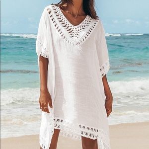 Women’s white coverup